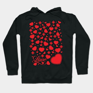 Hearts, Diamonds and Love Hoodie